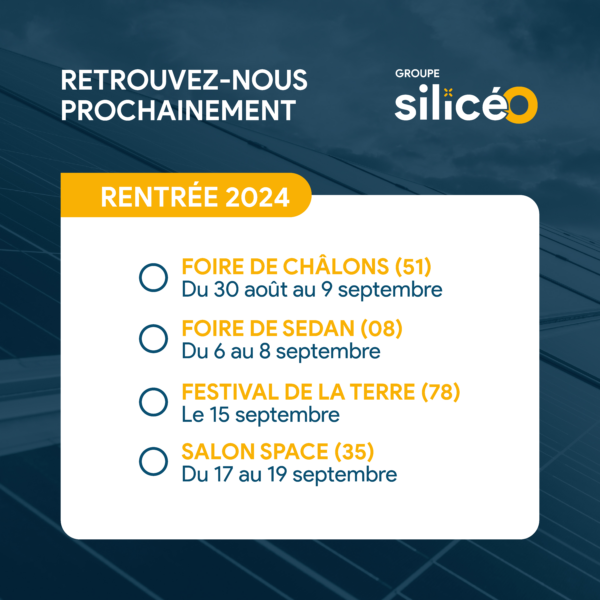 Groupe Silicéo : les foires et salons de la rentrée